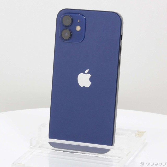 (中古)Apple iPhone12 128GB ブルー MGHX3J/A SIMフリー(198-ud)