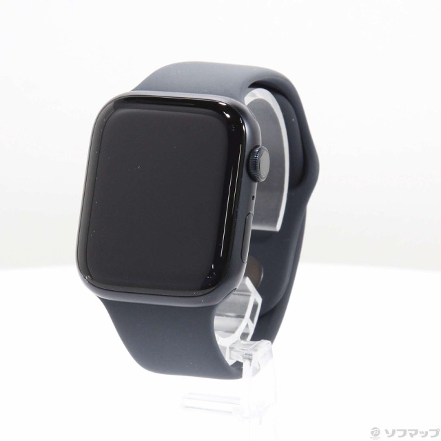 (中古)Apple Apple Watch Series 9 GPS 45mm ミッドナイトアルミニウムケース ミッドナイトスポーツバンド(344-ud)