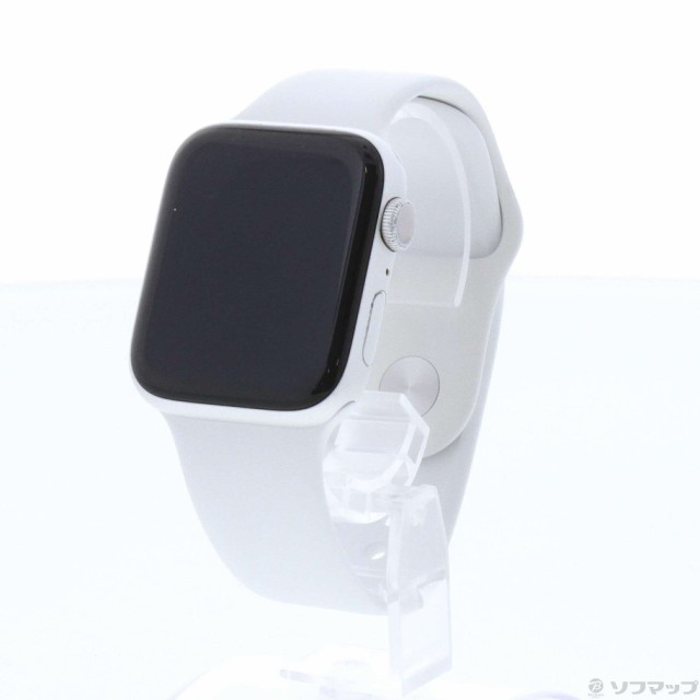 (中古)Apple Apple Watch Series 6 GPS 44mm シルバーアルミニウムケース ホワイトスポーツバンド(377-ud)