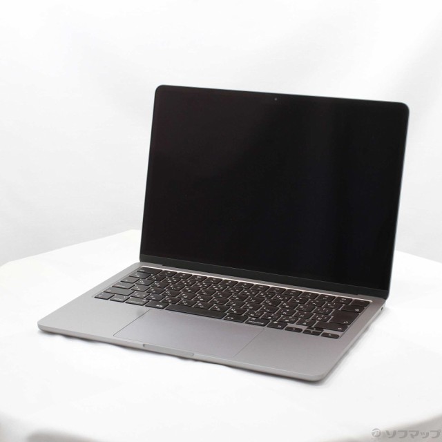 (中古)MacBook Air 13.6-inch Mid 2022 MLXW3J/A M2 8コアCPU_8コアGPU 8GB SSD256GB スペースグレイ (12.6 Monterey)(258-ud)