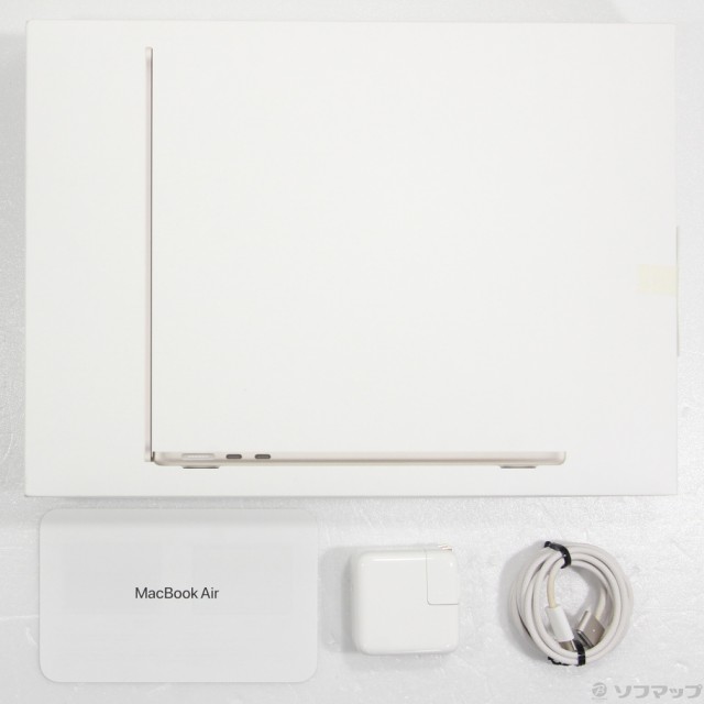 (中古)Apple MacBook Air 13.6-inch Mid 2022 MLY13J/A Apple M2 8コアCPU_8コアGPU 8GB SSD256GB スターライト (12.6 Monterey)(269-ud)