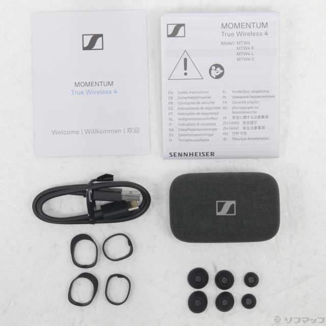 (中古)SENNHEISER MOMENTUM True Wireless 4 ブラックグラファイト(368-ud)