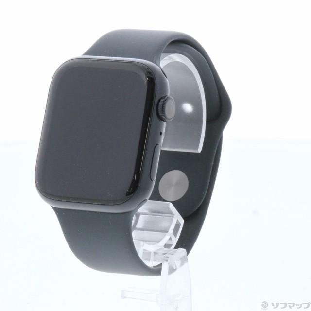 中古)Apple Apple Watch Series 9 GPS 45mm シルバーアルミニウムケース ストームブルースポーツバンド(258-ud)  スマートウォッチ