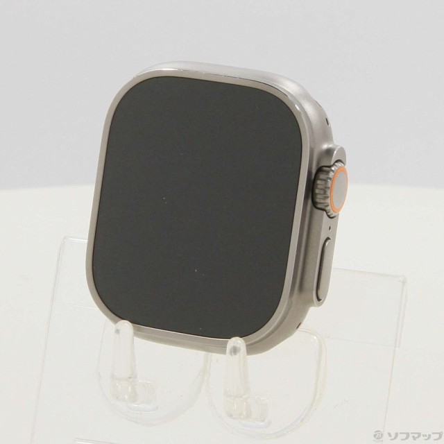 (中古)Apple Apple Watch Ultra GPS + Cellular 49mm チタニウムケース バンド無し(377-ud)