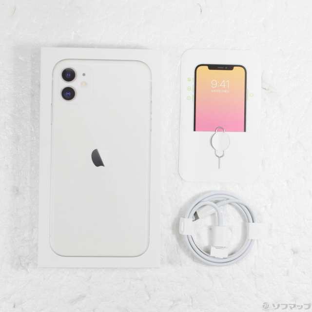 Apple iPhone11 64GB ホワイト MHDC3J/A SIMフリー(262-ud) 携帯電話本体