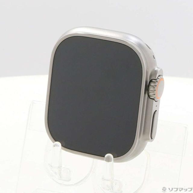 (中古)Apple Apple Watch Ultra GPS + Cellular 49mm チタニウムケース ホワイトオーシャンバンド(377-ud) 56,087円