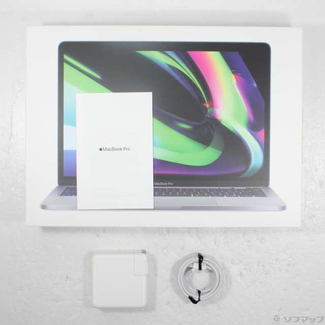 (中古)MacBook Pro 13.3-inch Late 2020 MYD92J/A M1 8コアCPU_8コアGPU 8GB SSD512GB スペースグレイ (12.6 Monterey)(381-ud)