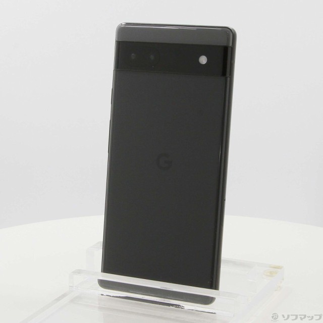 中古)GOOGLE Google Pixel 6a 128GB チャコール GB17L Softbank SIMフリー(377-ud) 携帯電話本体