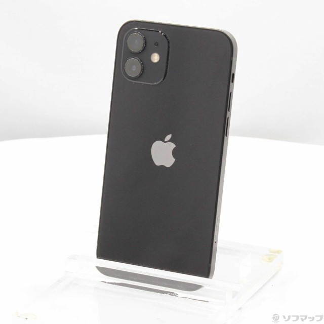 (中古)Apple iPhone12 128GB ブラック MGHU3J/A SIMフリー(348-ud)