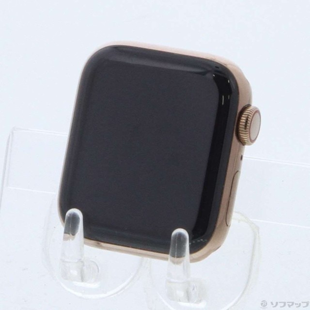 (中古)Apple Apple Watch Series 4 GPS + Cellular 40mm ゴールドステンレススチールケース バンド無し(344-ud)