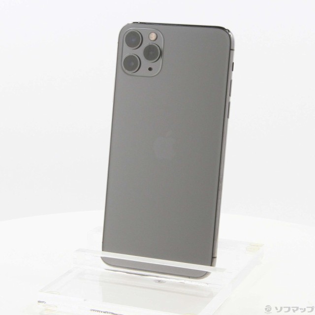 (中古)Apple iPhone11 Pro Max 256GB スペースグレイ NWHJ2J/A SIMフリー(276-ud)