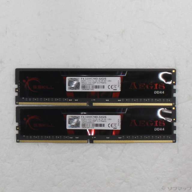 (中古)GSKILL F4-3200C16D-32GIS 32GB 16GB×2枚組(344-ud)