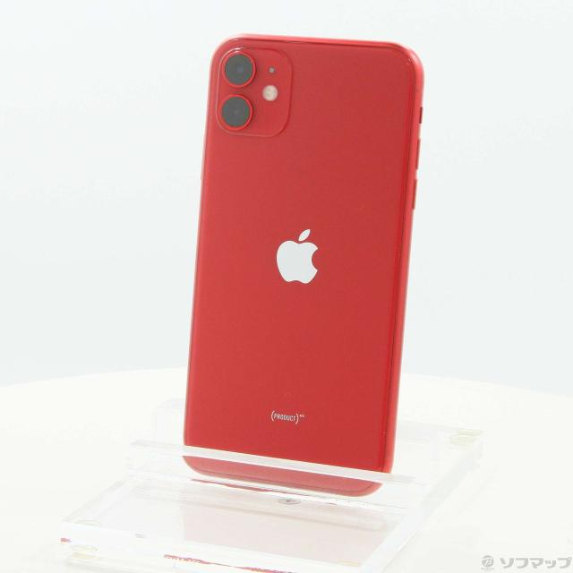 (中古)Apple iPhone11 128GB プロダクトレッド MWM32J/A SIMフリー(269-ud)の通販は 26,696円