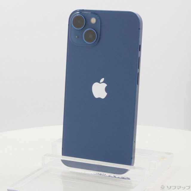 (中古)Apple iPhone13 128GB ブルー MLNG3J/A SIMフリー(381-ud)