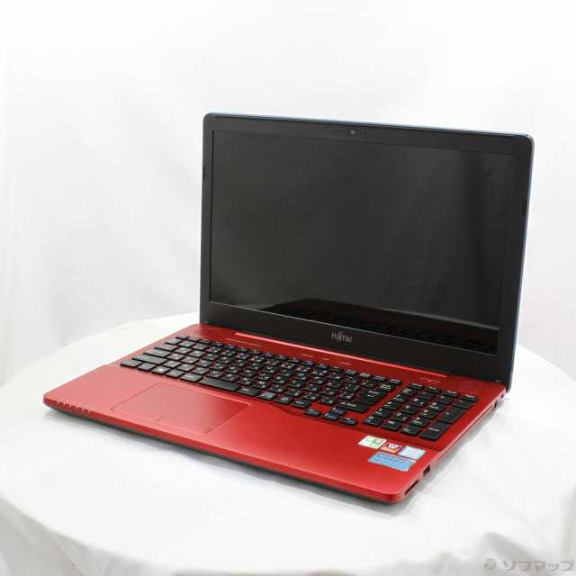 (中古)FUJITSU 格安安心パソコン LIFEBOOK AH45/B2 FMVA45B2R ルビーレッド (Windows 10)(276-ud)