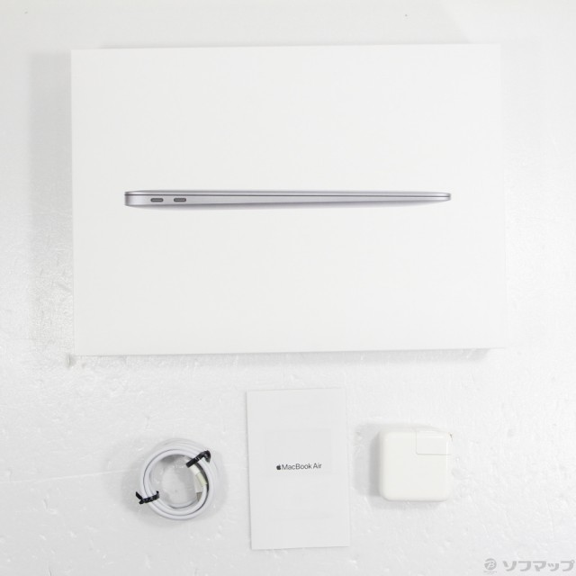 (中古)MacBook Air 13.3-inch Late 2020 MGN73J/A M1 8コアCPU_8コアGPU 8GB SSD512GB スペースグレイ (12.6 Monterey)(349-ud)