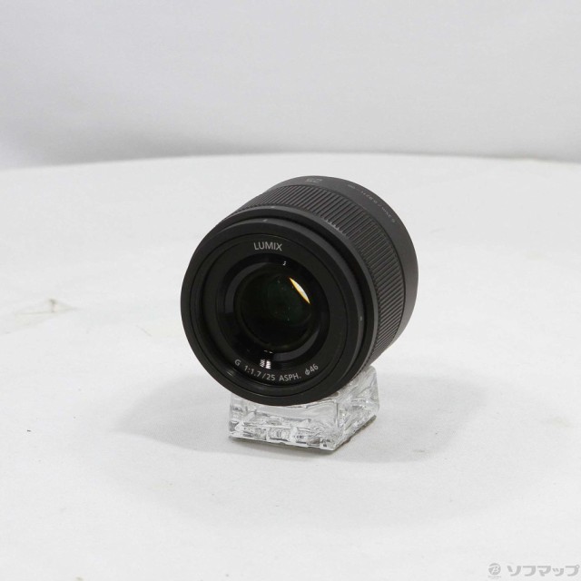 (中古)Panasonic LUMIX G 25mm F1.7 ASPH. H-H025 ブラック(352-ud)