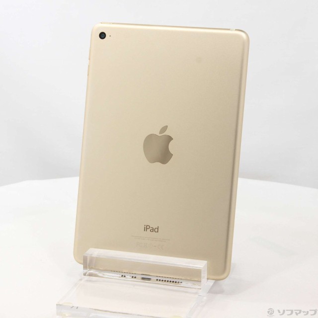 (中古)Apple iPad mini 4 128GB ゴールド MK9Q2J/A Wi-Fi(349-ud)