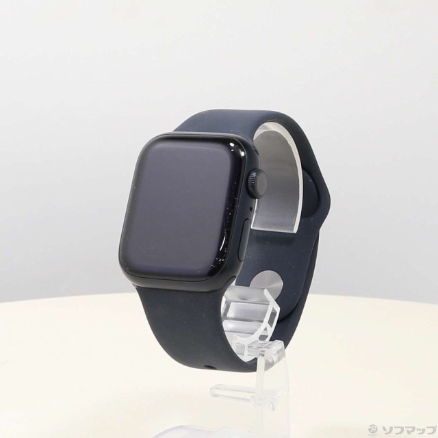 (中古)Apple Apple Watch Series 9 GPS 41mm ミッドナイトアルミニウムケース ミッドナイトスポーツバンド(352-ud)