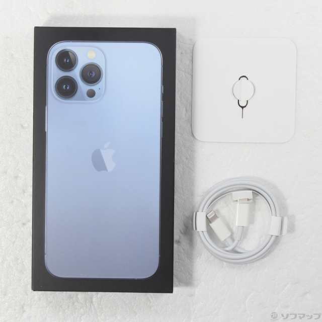 中古)Apple iPhone13 Pro Max 128GB シエラブルー MLJ73J/A SIM