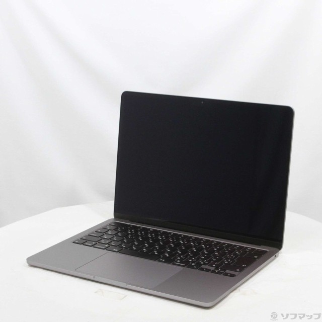 (中古)MacBook Air 13.6-inch Mid 2022 MLXW3J/A M2 8コアCPU_8コアGPU 8GB SSD256GB スペースグレイ (12.6 Monterey)(297-ud)