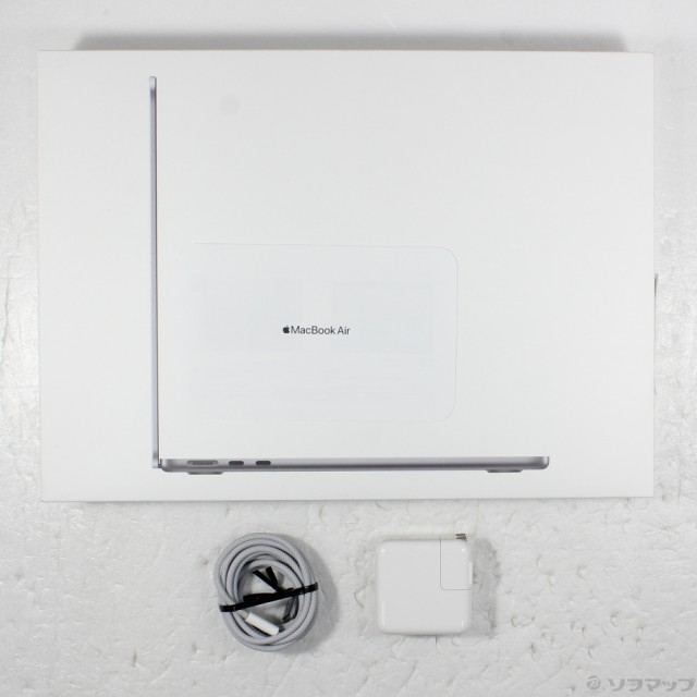 (中古)MacBook Air 13.6-inch Mid 2022 MLXW3J/A M2 8コアCPU_8コアGPU 8GB SSD256GB スペースグレイ (12.6 Monterey)(297-ud)