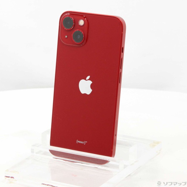 (中古)Apple iPhone13 128GB プロダクトレッド MLNF3J/A SIMフリー(198-ud)