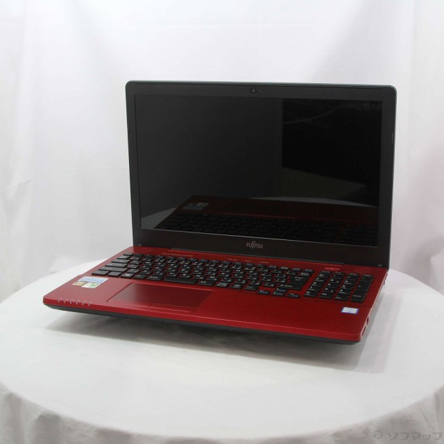 (中古)FUJITSU 格安安心パソコン LIFEBOOK AH45/A3 FMVA45A3R ルビーレッド (Windows 10)(368-ud)