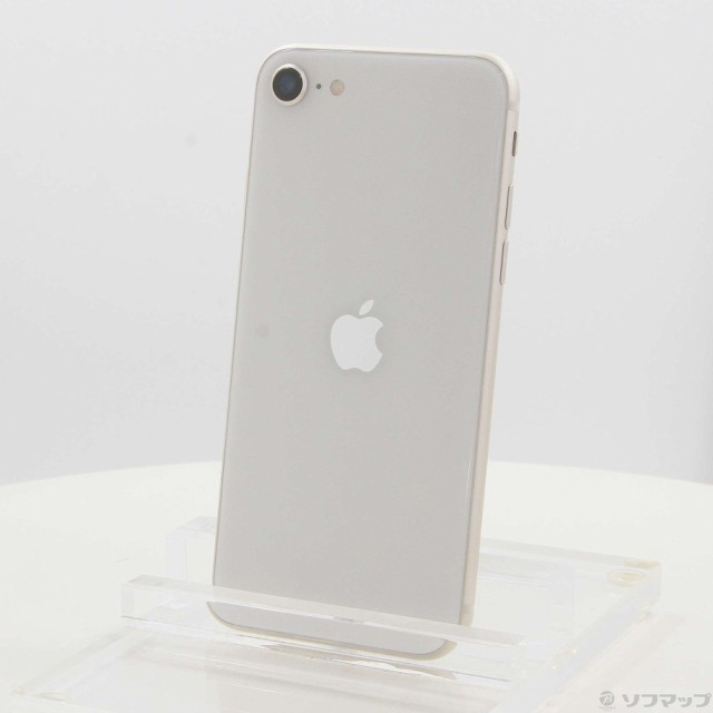 (中古)Apple iPhone SE 第3世代 128GB スターライト MMYG3J/A SIMフリー(198-ud)