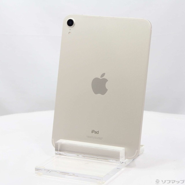 (中古)Apple iPad mini 第6世代 64GB スターライト MK8C3J/A SIMフリー(352-ud)