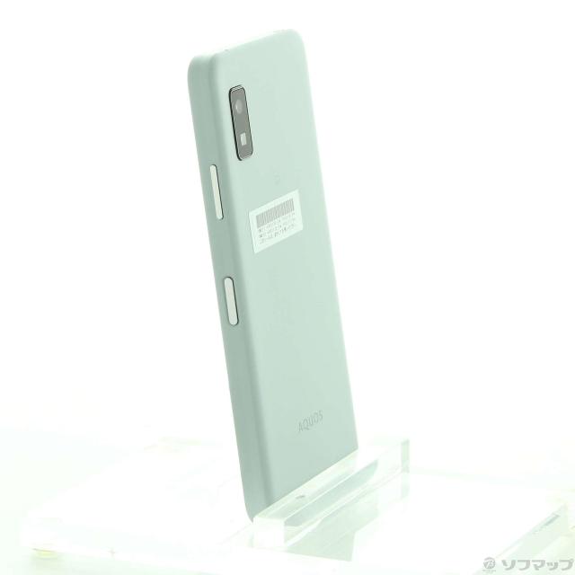 中古)SHARP AQUOS wish3 64GB グリーン A302SH Y!mobile SIM