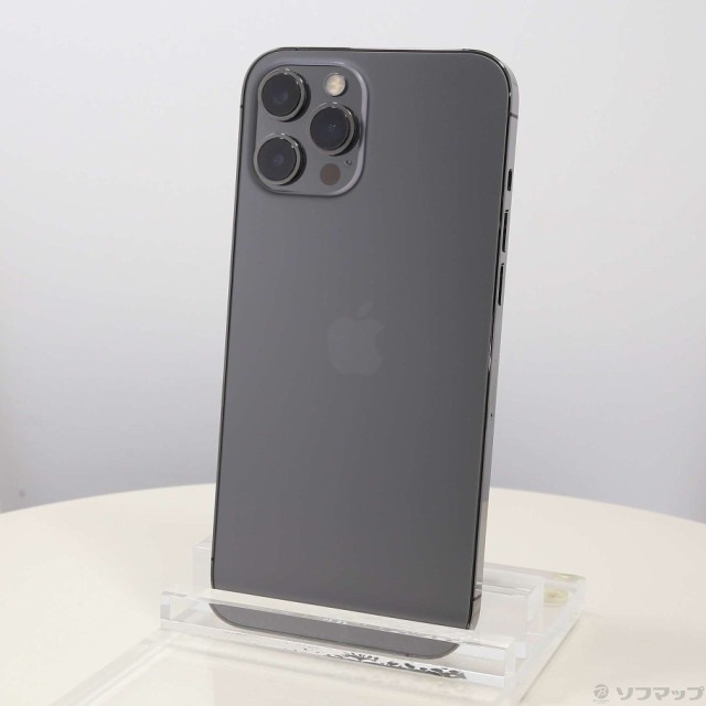 (中古)Apple iPhone12 Pro Max 256GB グラファイト MGCY3J/A SIMフリー(377-ud)