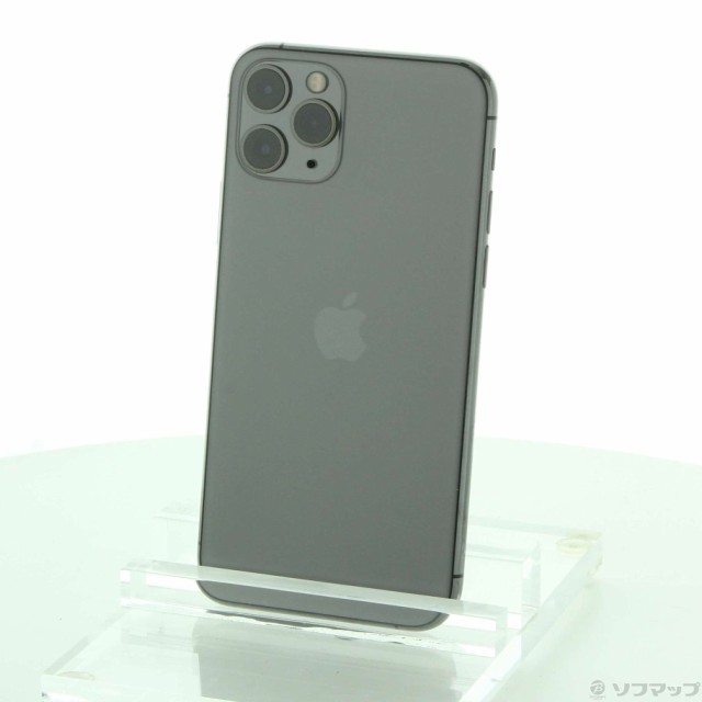 (中古)Apple iPhone11 Pro 256GB スペースグレイ MWC72J/A SIMフリー(368-ud)