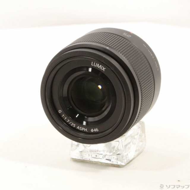 (中古)Panasonic LUMIX G 25mm F1.7 ASPH. H-H025 ブラック(377-ud)