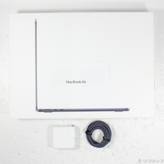 (中古)Apple MacBook Air 13.6-inch Mid 2022 MLY33J/A Apple M2 8コアCPU_8コアGPU 8GB SSD256GB ミッドナイト (12.6 Monterey)(247-ud)