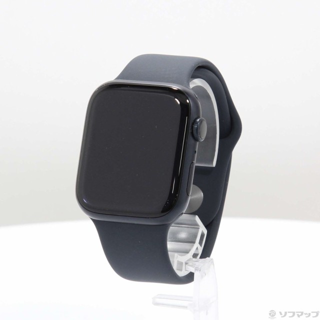 (中古)Apple Apple Watch Series 9 GPS 45mm ミッドナイトアルミニウムケース ミッドナイトスポーツバンド(349-ud)