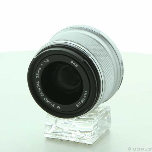 (中古)OLYMPUS M.ZUIKO DIGITAL 25mm F1.8 (レンズ/シルバー) (μ4/3)(352-ud)