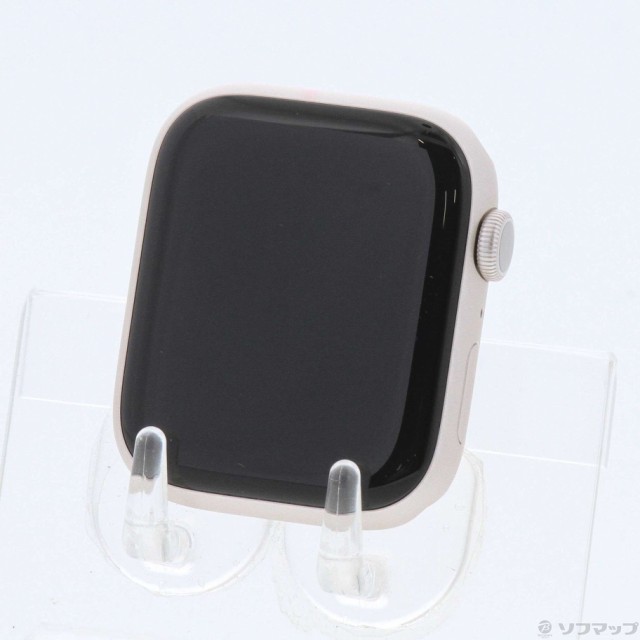 (中古)Apple Apple Watch Series 9 GPS 45mm スターライトアルミニウムケース バンド無し(368-ud)