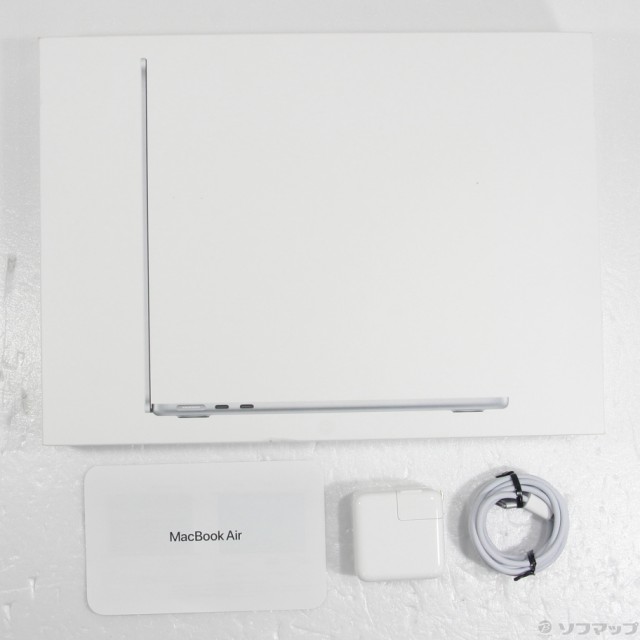 (中古)(展示品) MacBook Air 13.6-inch Mid 2022 MLXY3J/A M2 8コアCPU_8コアGPU 8GB SSD256GB シルバー (12.6 Monterey)(262-ud)