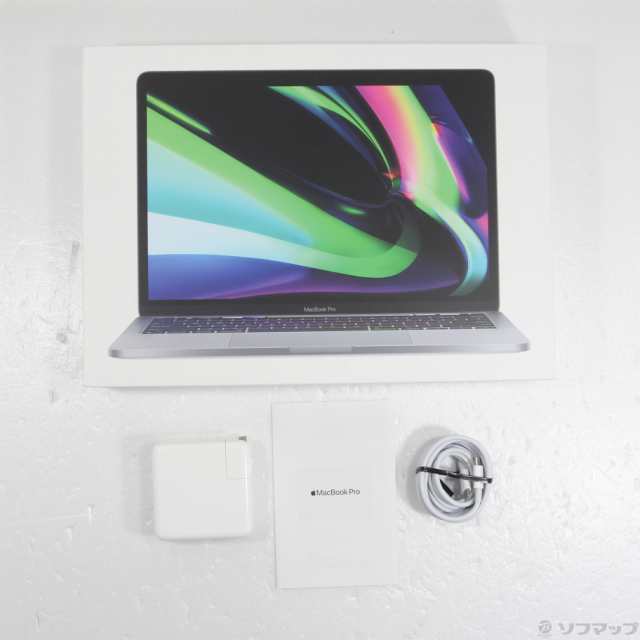 (中古)MacBook Pro 13.3-inch Late 2020 MYD92J/A M1 8コアCPU_8コアGPU 8GB SSD512GB スペースグレイ (12.6 Monterey)(258-ud)