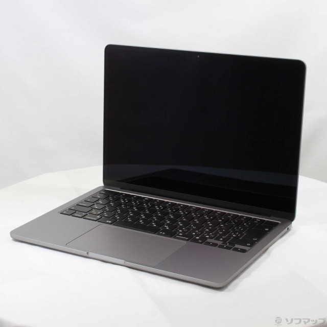 (中古)MacBook Air 13.6-inch Mid 2022 MLXW3J/A M2 8コアCPU_8コアGPU 8GB SSD256GB スペースグレイ (12.6 Monterey)(262-ud)