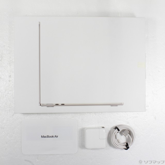 (中古)Apple MacBook Air 13.6-inch Mid 2022 MLY13J/A Apple M2 8コアCPU_8コアGPU 8GB SSD256GB スターライト (12.6 Monterey)(262-ud)