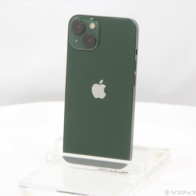 (中古)Apple iPhone13 128GB グリーン MNGG3J/A SIMフリー(295-ud)