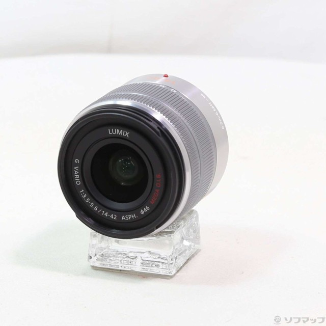 (中古)Panasonic LUMIX G VARIO 14-42mm/F3.5-5.6 II ASPH./MEGA O.I.S. H-FS1442A-S シルバー(196-ud)