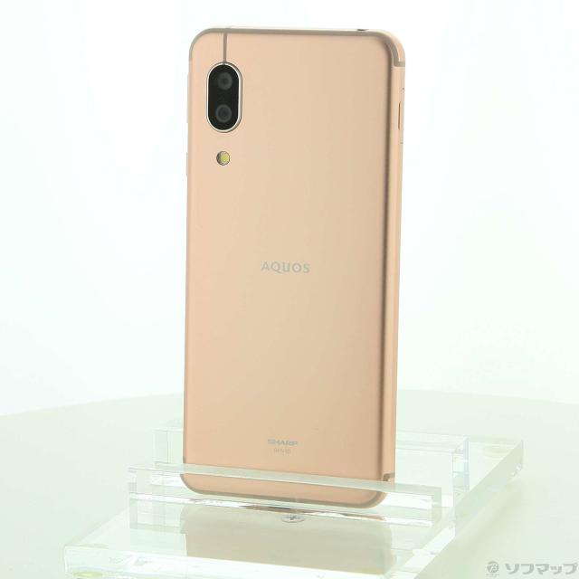 SIMフリー AQUOS sense3 SHV45 ライトカッパー64GB 本体[Bランク