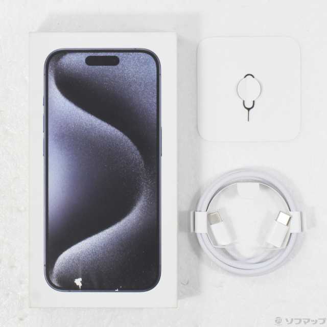 (中古)Apple iPhone15 Pro 128GB ブルーチタニウム MTUA3J/A SIMフリー(348-ud)