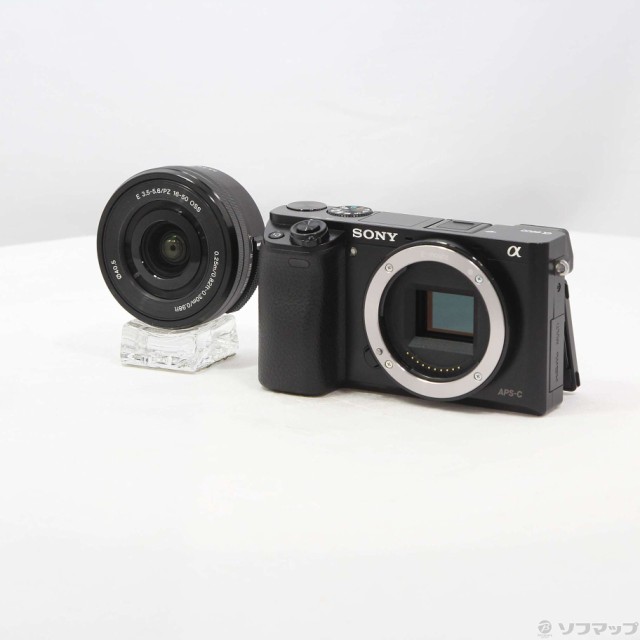 (中古)SONY α6000 パワーズームレンズキット ブラック ILCE-6000L(352-ud)