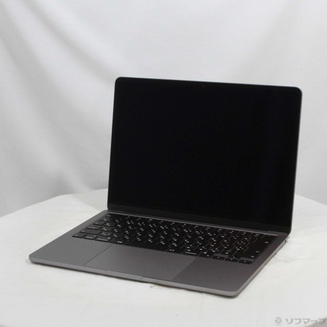 (中古)MacBook Air 13.6-inch Mid 2022 MLXW3J/A M2 8コアCPU_8コアGPU 8GB SSD256GB スペースグレイ (12.6 Monterey)(344-ud)