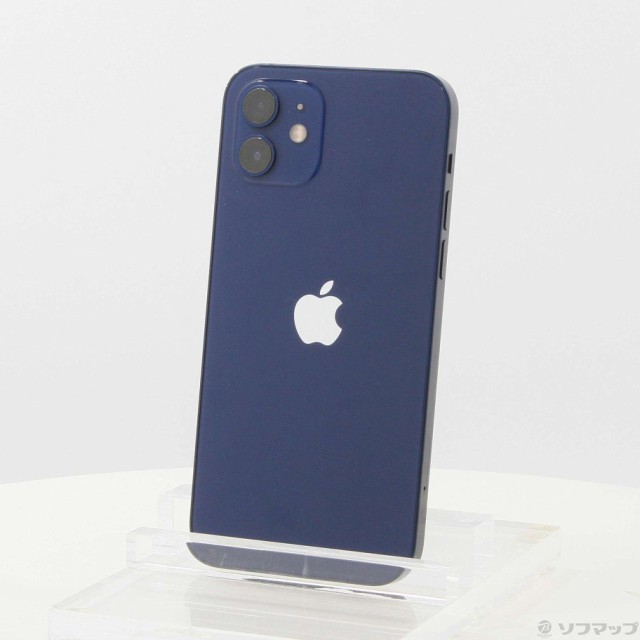 (中古)Apple iPhone12 128GB ブルー MGHX3J/A SIMフリー(368-ud)