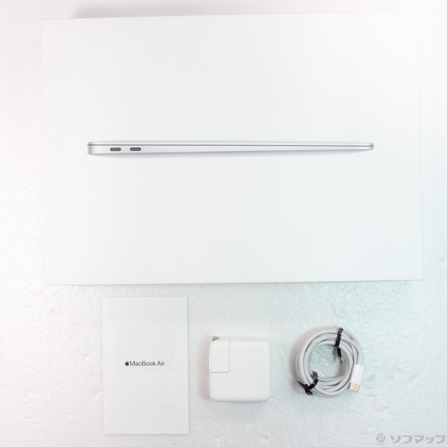 (中古)(展示品) MacBook Air 13.3-inch Late 2020 MGN93J/A M1 8コアCPU_7コアGPU 16GB SSD256GB シルバー (macOS v13.6.9)(269-ud)